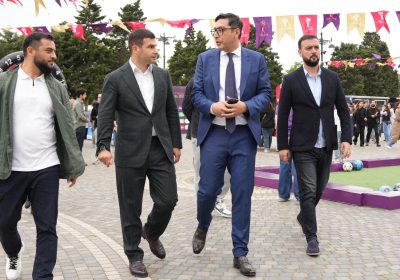 DÜNYA ÇEMPİONATI İLƏ ƏLAQƏDAR “FAN ZONA”NIN AÇILIŞI OLUB (FOTOLAR)